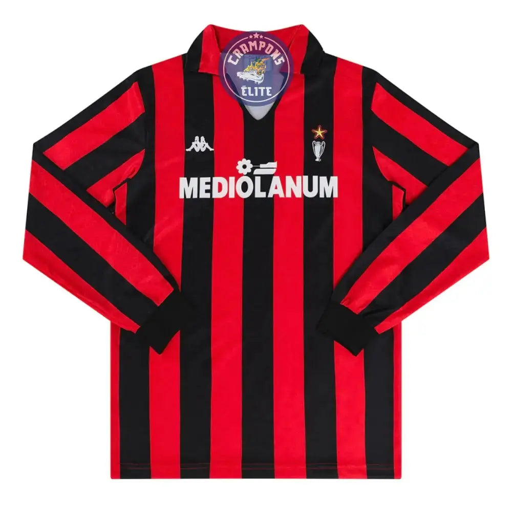 Image of AC Milan 1989/90 Domicile à manches longues