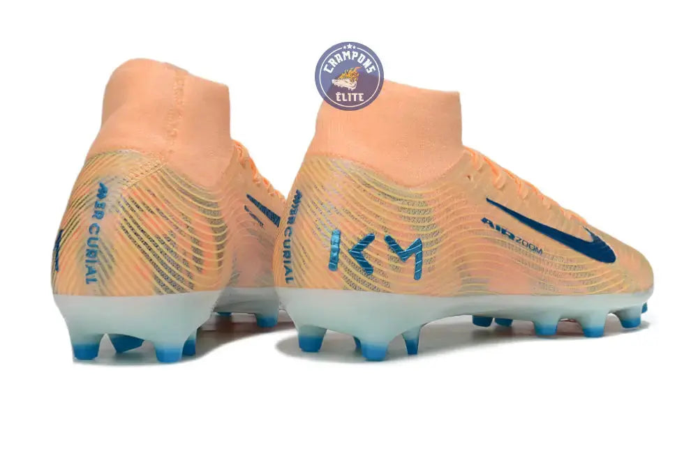 Air Zoom Mercurial Superfly 10 AG Kylian Mbappe - Orange/Bleu turquoise