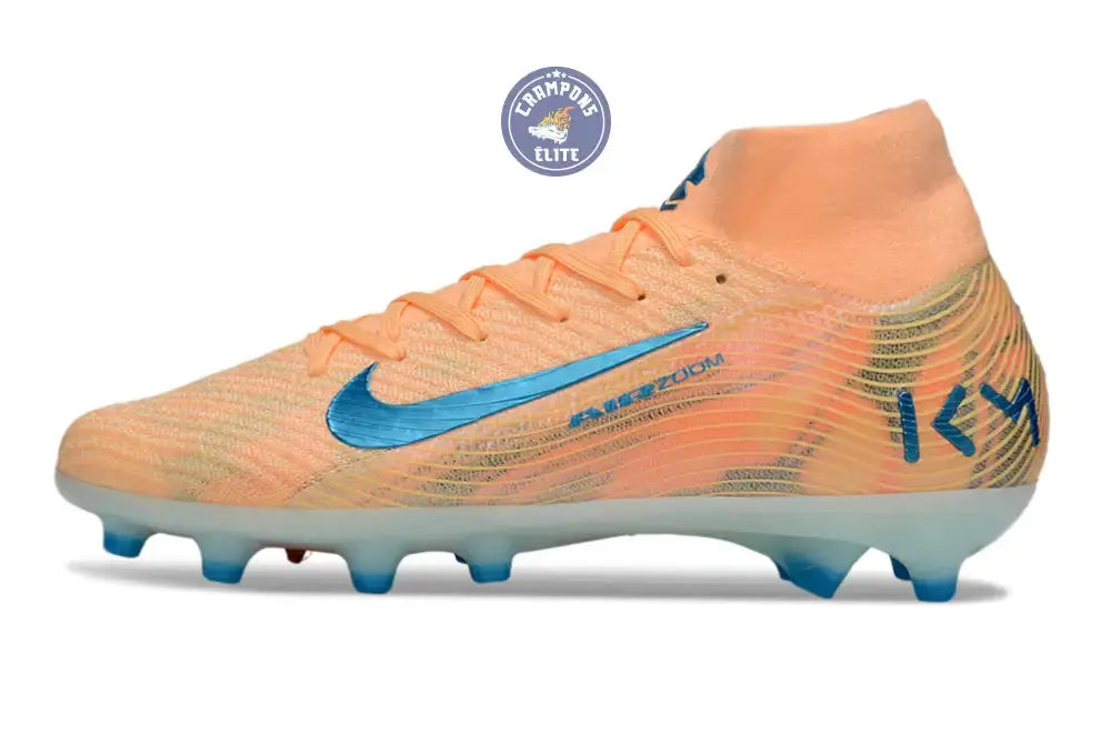 Air Zoom Mercurial Superfly 10 AG Kylian Mbappe - Orange/Bleu turquoise