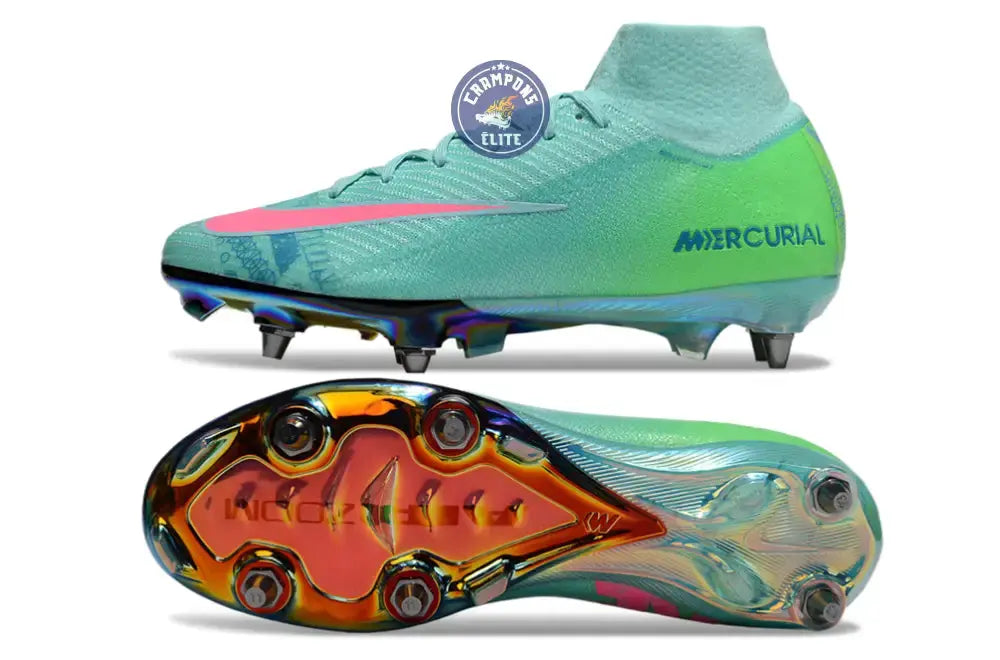 Air Zoom Mercurial Superfly 10 SG Cosmic Speed 2 - Turquoise/Noir ÉDITION LIMITÉE