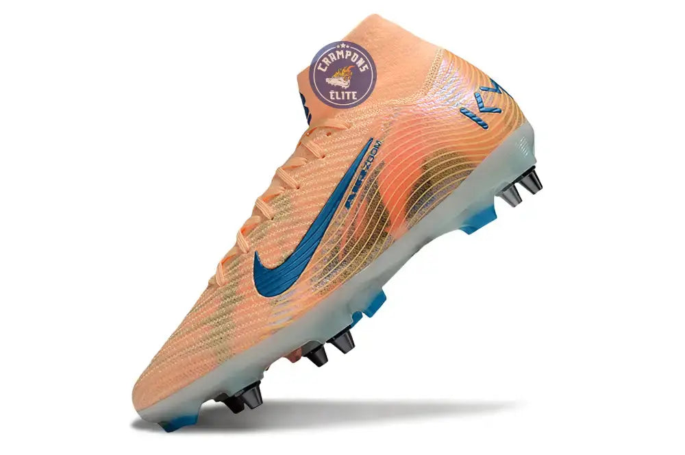 Image of Air Zoom Mercurial Superfly 10 SG Kylian Mbappe - Orange/Bleu turquoise SG