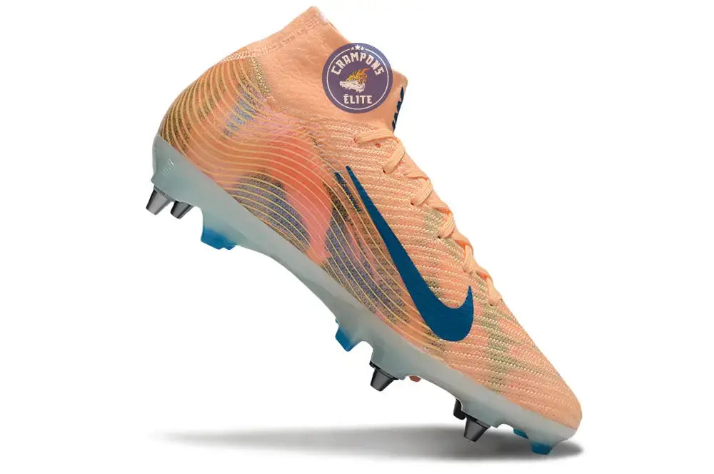 Air Zoom Mercurial Superfly 10 SG Kylian Mbappe - Orange/Bleu turquoise SG