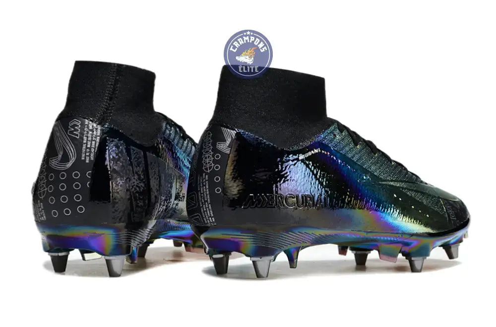 Image of Air Zoom Mercurial Superfly 10 SG Soft Ground - Doré/Noir/Bleu