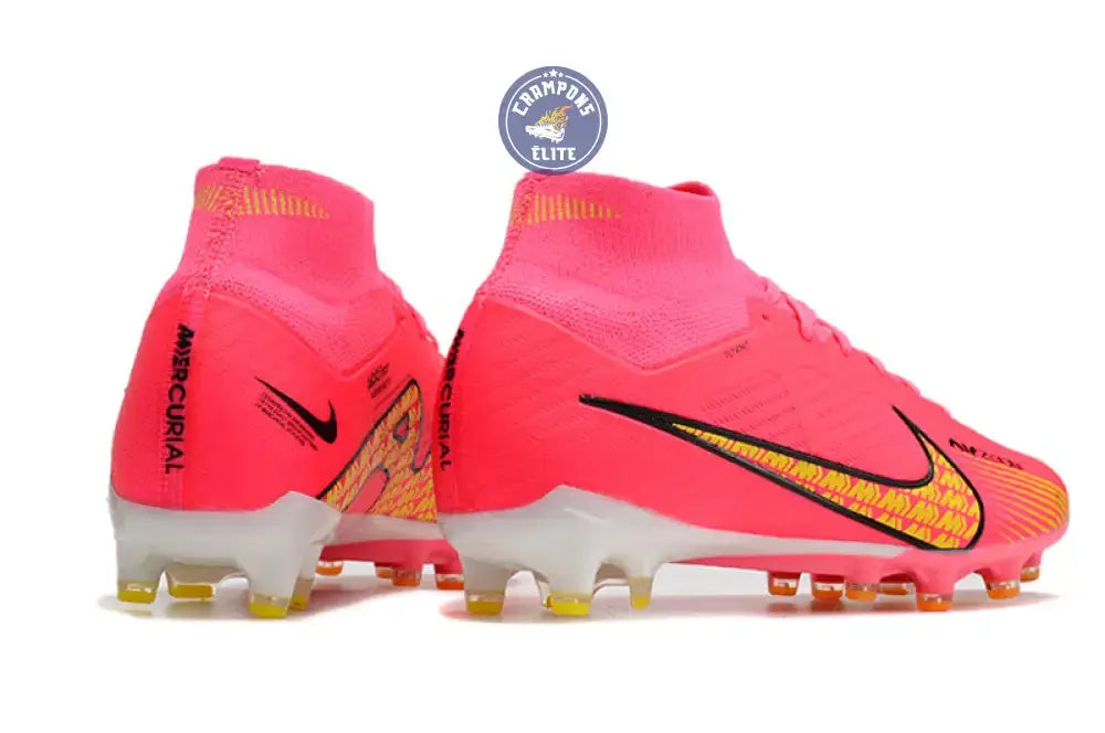 Air Zoom Mercurial Superfly 9 AG - Rose/Jaune/Blanc/Noir