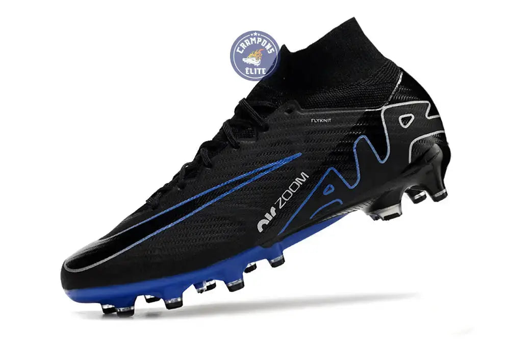 Image of Air Zoom Mercurial Superfly 9 AG Shadow - Noir/Chrome/Bleu