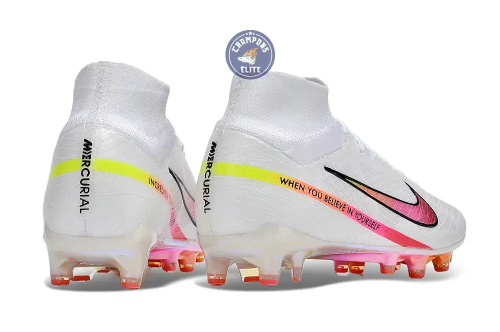 Image of Air Zoom Mercurial Superfly 9 AG x Marcus Rashford - Blanc/Rose/Jaune/Orange
