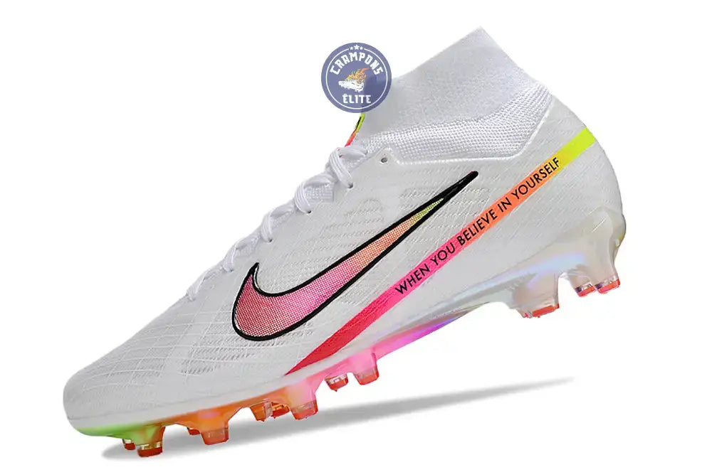 Air Zoom Mercurial Superfly 9 AG x Marcus Rashford - Blanc/Rose/Jaune/Orange