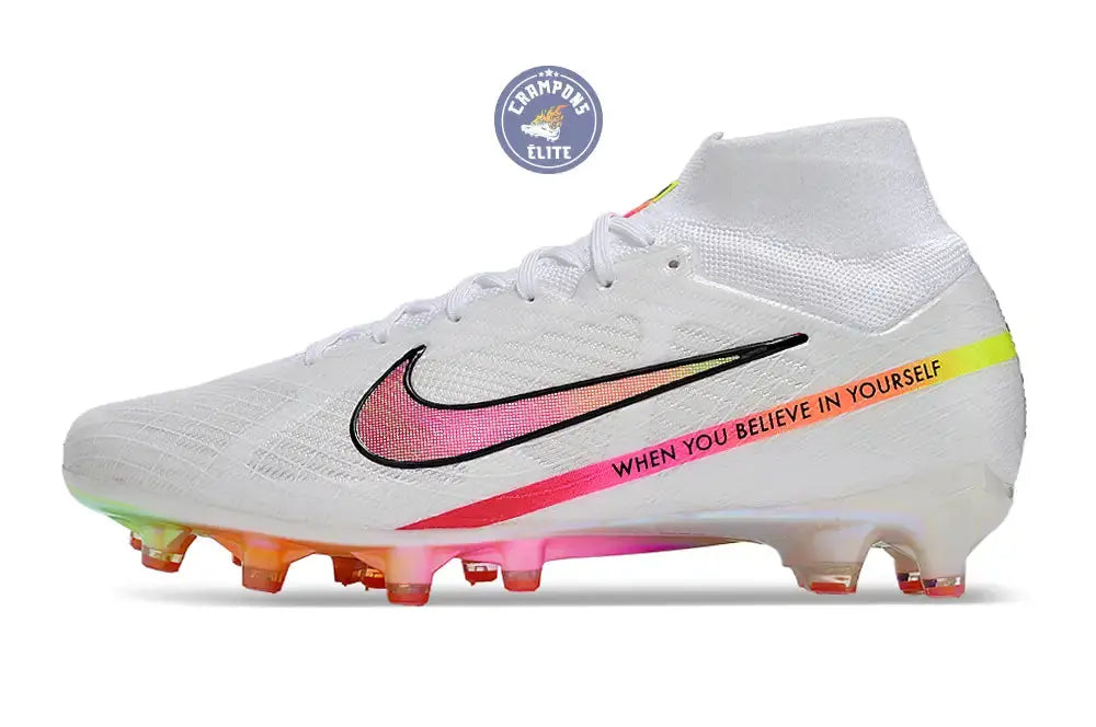 Air Zoom Mercurial Superfly 9 AG x Marcus Rashford - Blanc/Rose/Jaune/Orange