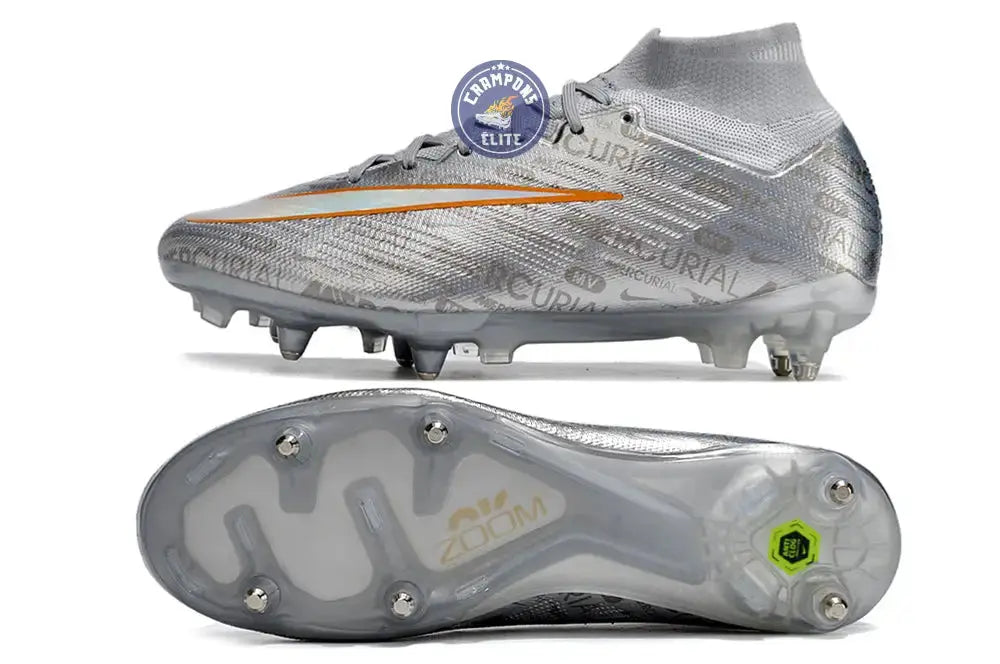Image of Air Zoom Mercurial Superfly 9 Anticlog SG - Argenté/Gris/Doré/Blanc