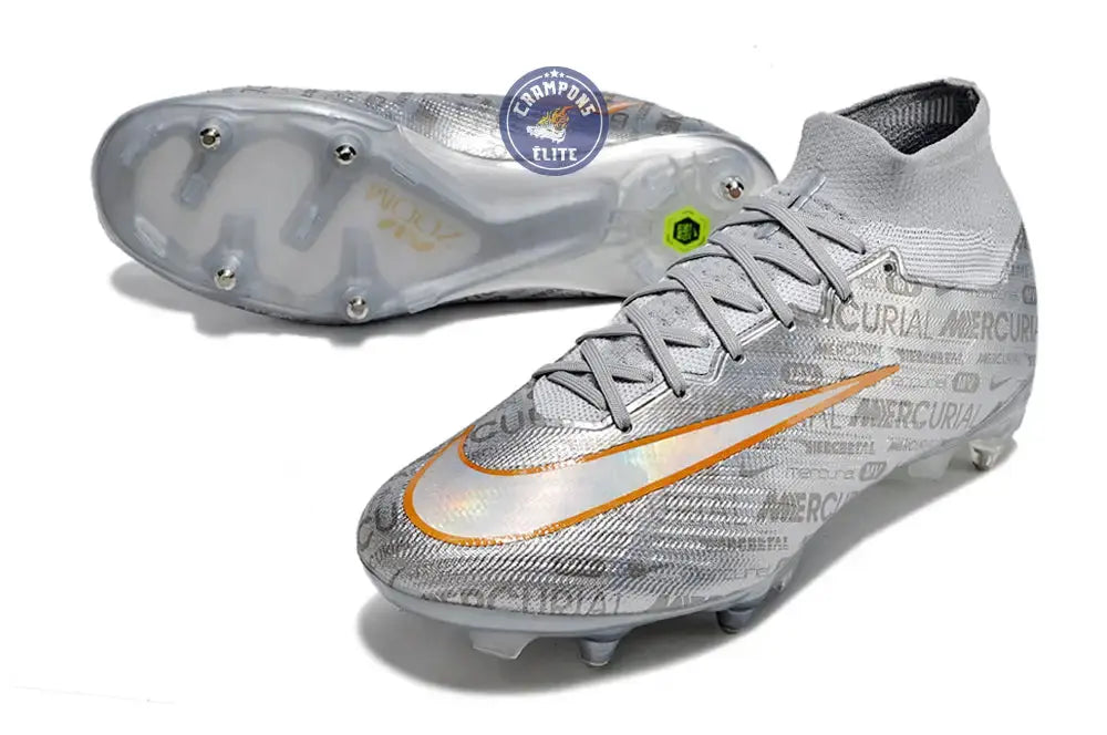 Air Zoom Mercurial Superfly 9 Anticlog SG - Argenté/Gris/Doré/Blanc