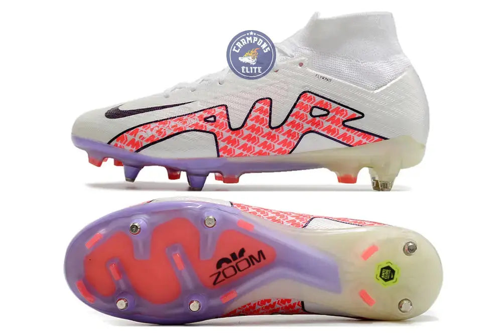 Air Zoom Mercurial Superfly 9 Anticlog SG - Blanc/Rouge/Blanc ÉDITION LIMITÉE