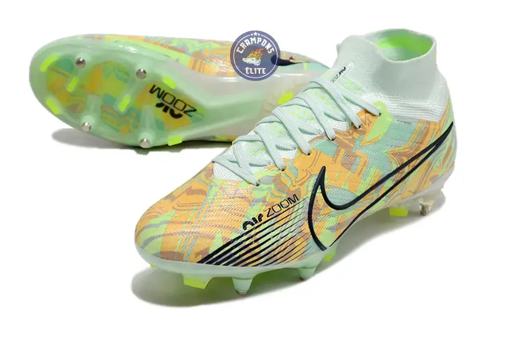 Image of Air Zoom Mercurial Superfly 9 Anticlog SG Bonded - Vert/Bleu/Orange