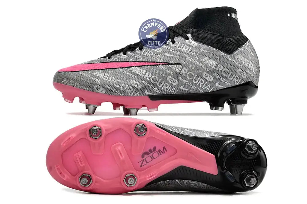 Image of Air Zoom Mercurial Superfly 9 SG 25 - Argenté/Rose/Noir