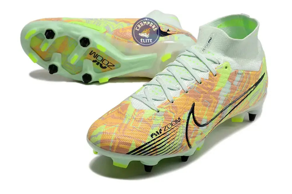 Air Zoom Mercurial Superfly 9 SG Bonded - Vert/Bleu/Orange