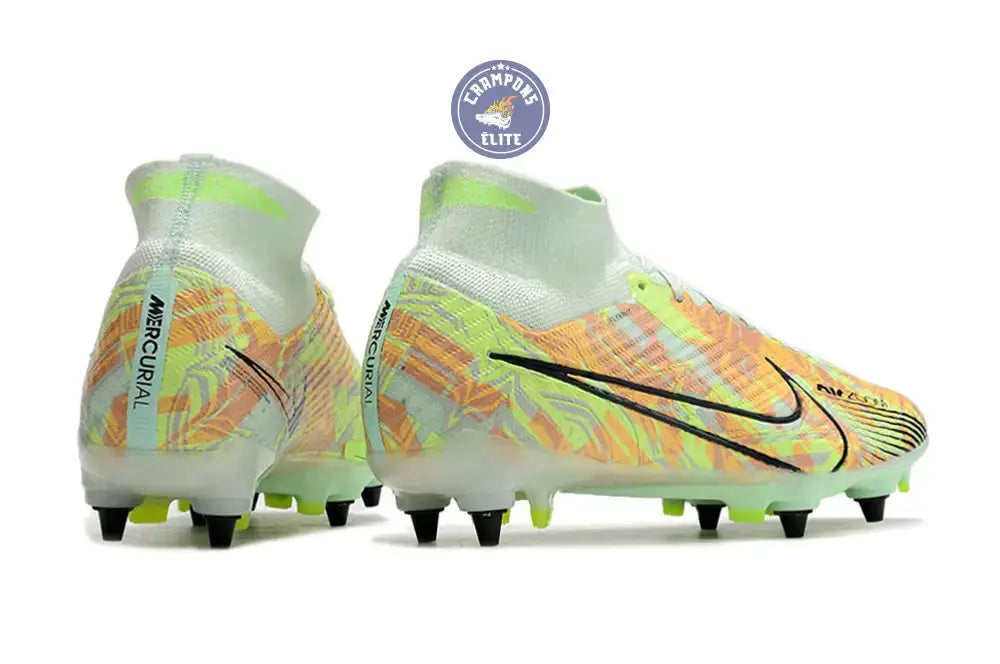 Air Zoom Mercurial Superfly 9 SG Bonded - Vert/Bleu/Orange