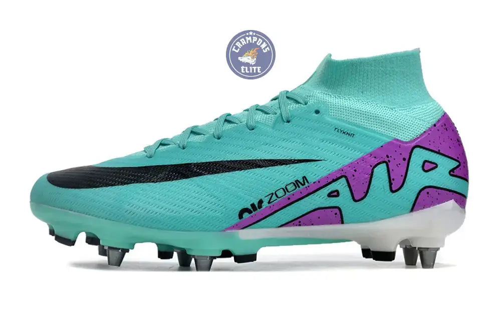 Air Zoom Mercurial Superfly 9 SG-PRO Peak Ready - Turquoise/Rose/Noir/Blanc