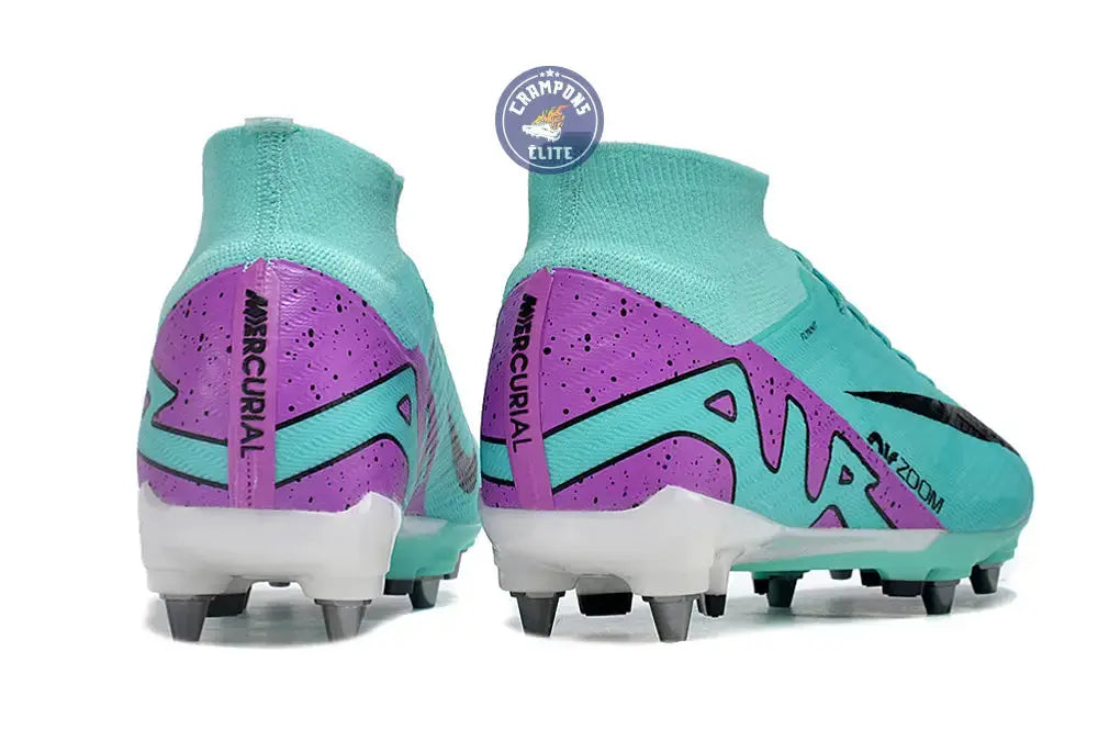 Air Zoom Mercurial Superfly 9 SG-PRO Peak Ready - Turquoise/Rose/Noir/Blanc