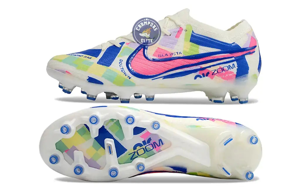 Image of Air Zoom Mercurial Vapor 15 AG - Blanc/Jaune/Bleu/Vert/Rose