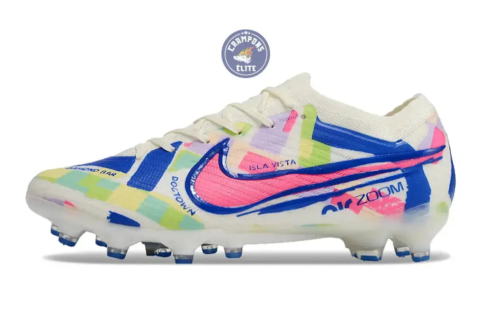 Image of Air Zoom Mercurial Vapor 15 AG - Blanc/Jaune/Bleu/Vert/Rose