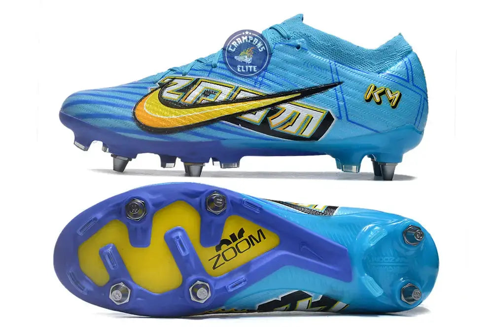 Air Zoom Mercurial Vapor 15 SG Mbappé Personal Edition - Bleu/Blanc