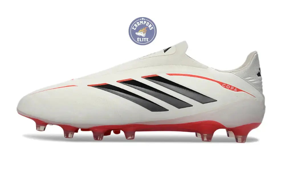COPA PURE 4 LACELESS ELITE FG BORN FOR GOALS - BLANC/ARGENTÉ/NOIR/LUCID RED - Crampons Elite