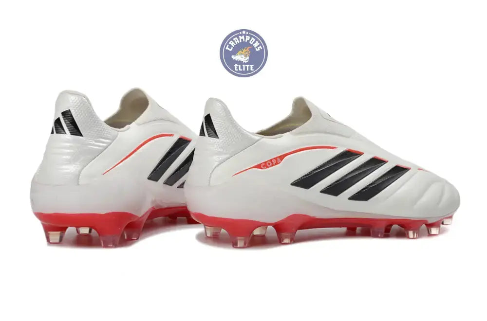 COPA PURE 4 LACELESS ELITE FG BORN FOR GOALS - BLANC/ARGENTÉ/NOIR/LUCID RED - Crampons Elite