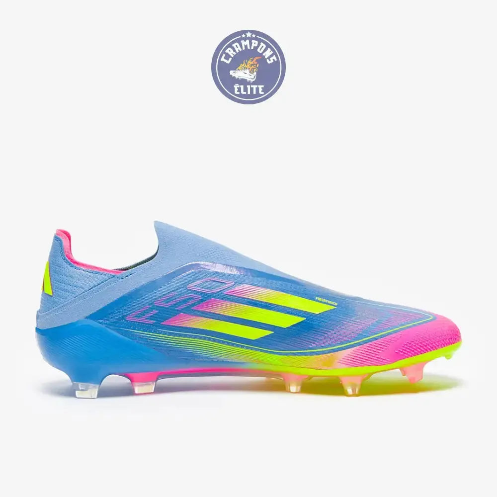 F50 Elite Laceless FG Celestial Victory - Blue Fusion/Lucid Lemon/Lucid Pink