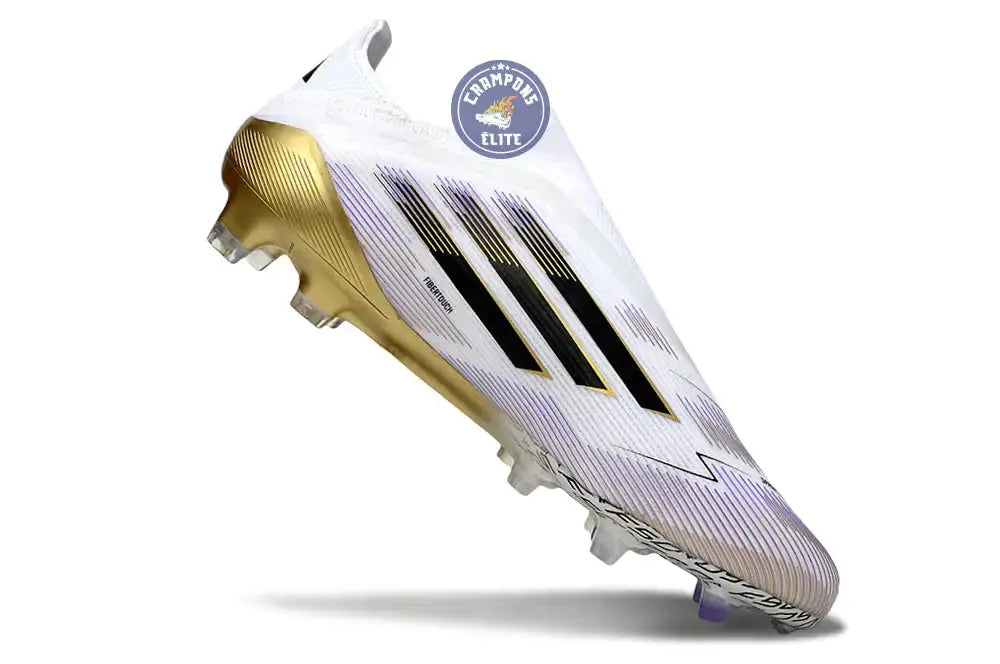 Image of F50 Elite Laceless FG Road to Glory - Blanc/Noir/Doré