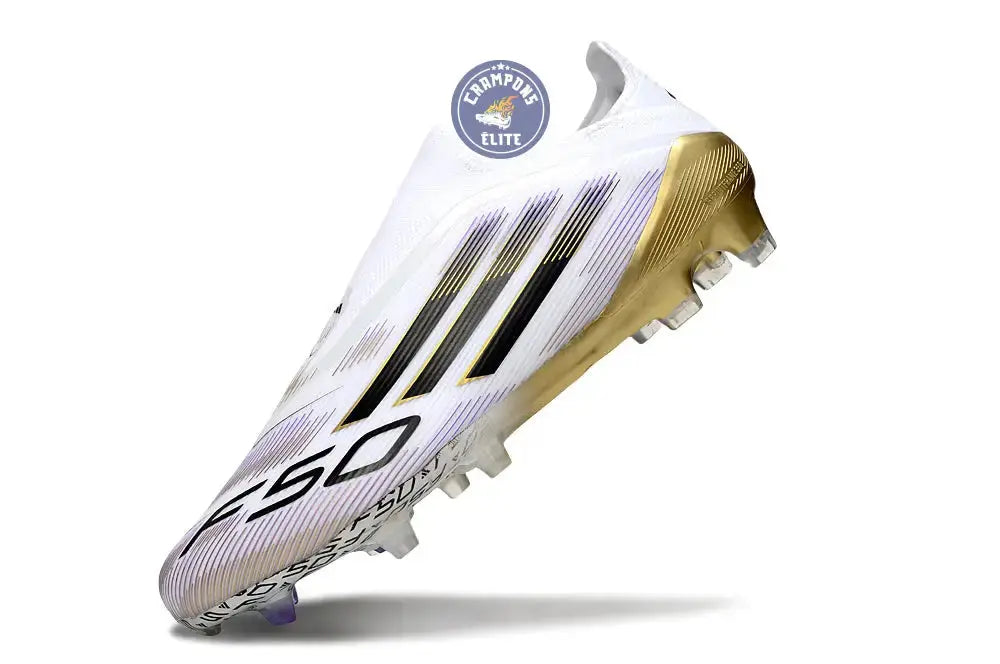 Image of F50 Elite Laceless FG Road to Glory - Blanc/Noir/Doré