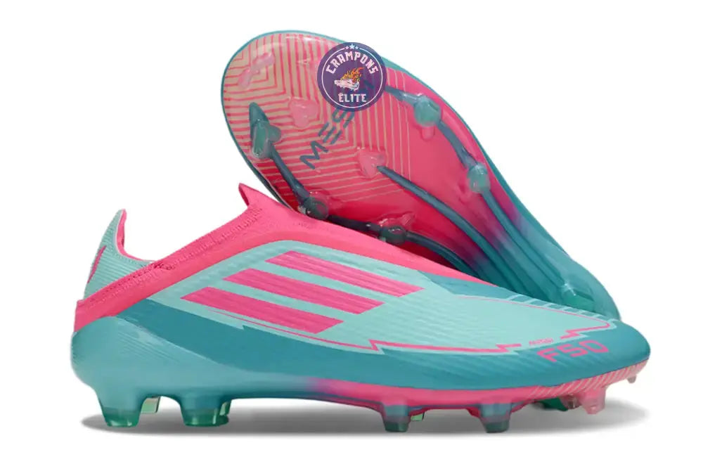 Image of F50 Elite Laceless La Vida Tropical FG - Bleu/Bleu Turquoise/Rose Ma boutique