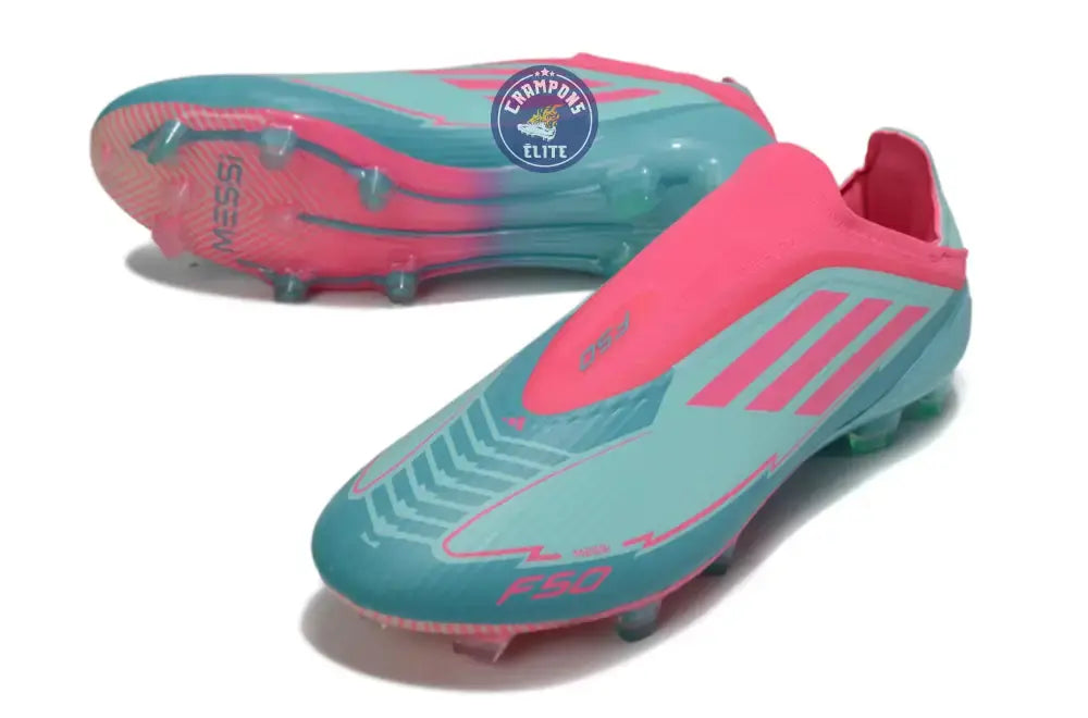 Image of F50 Elite Laceless La Vida Tropical FG - Bleu/Bleu Turquoise/Rose Ma boutique