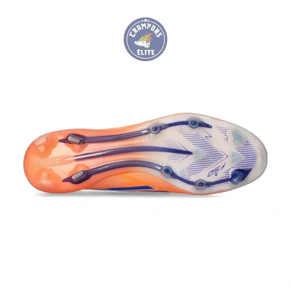 F50 Laceless Elite FG Coral Blaze - Orange/Noir