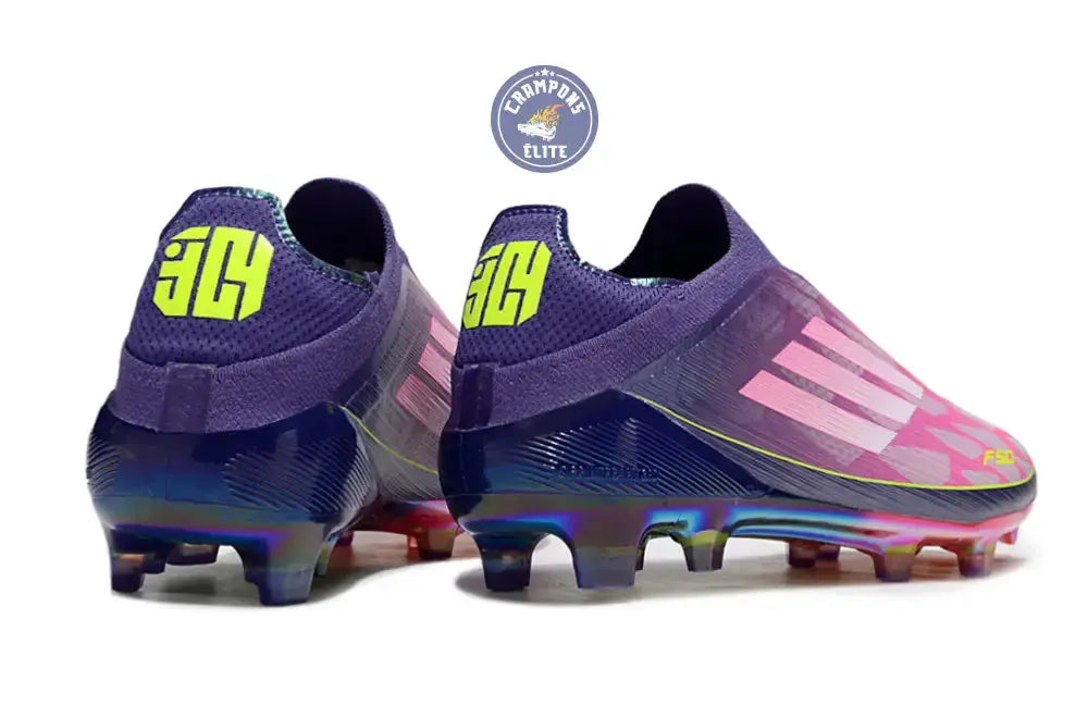 Image of F50 Laceless Lamine Yamal 2 - Violet/Rose/Jaune Fluo