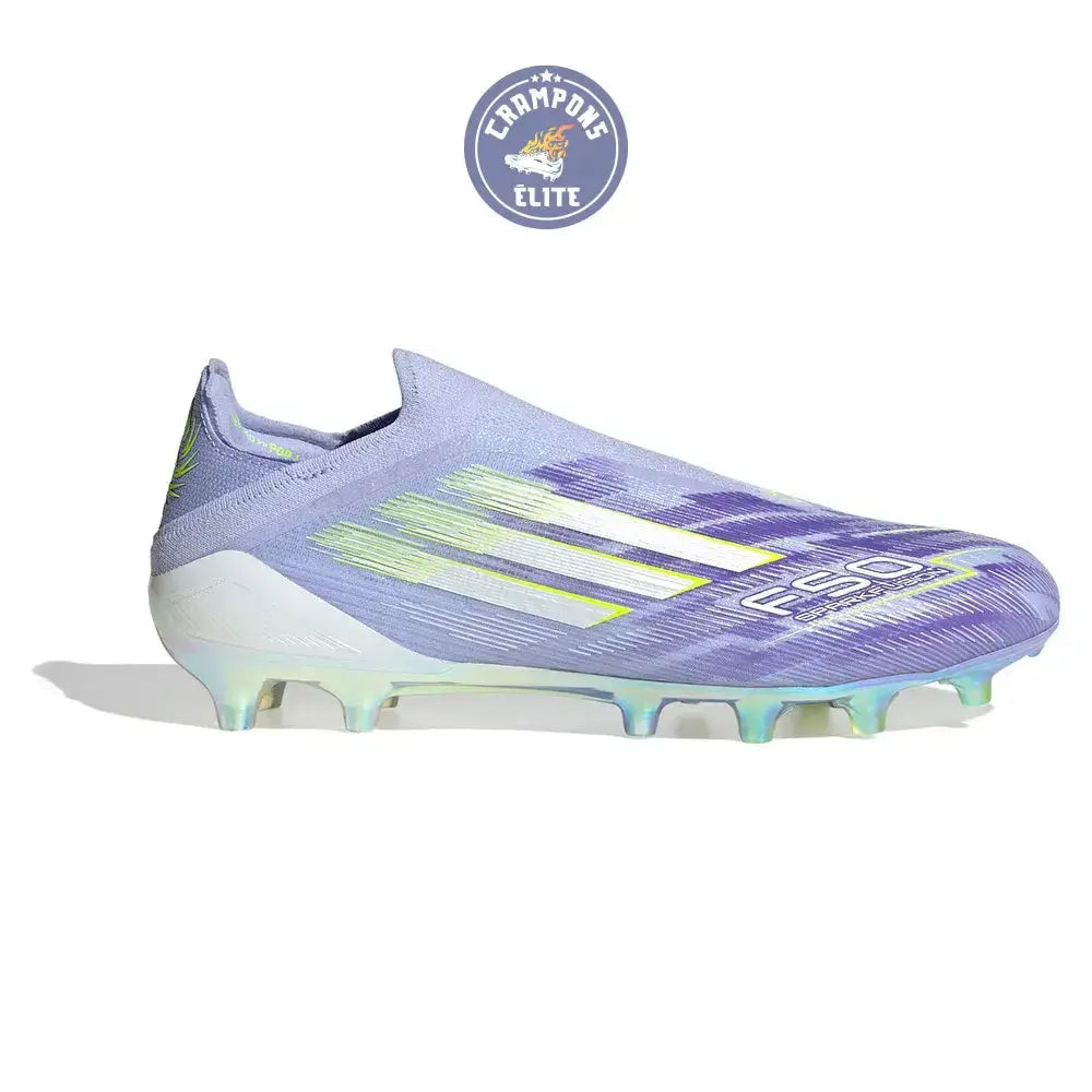 F50 Laceless Sparkfusion Elite Low Cut Laceless FG Radiant Blaze - Violet Tone/Vert/Violet
