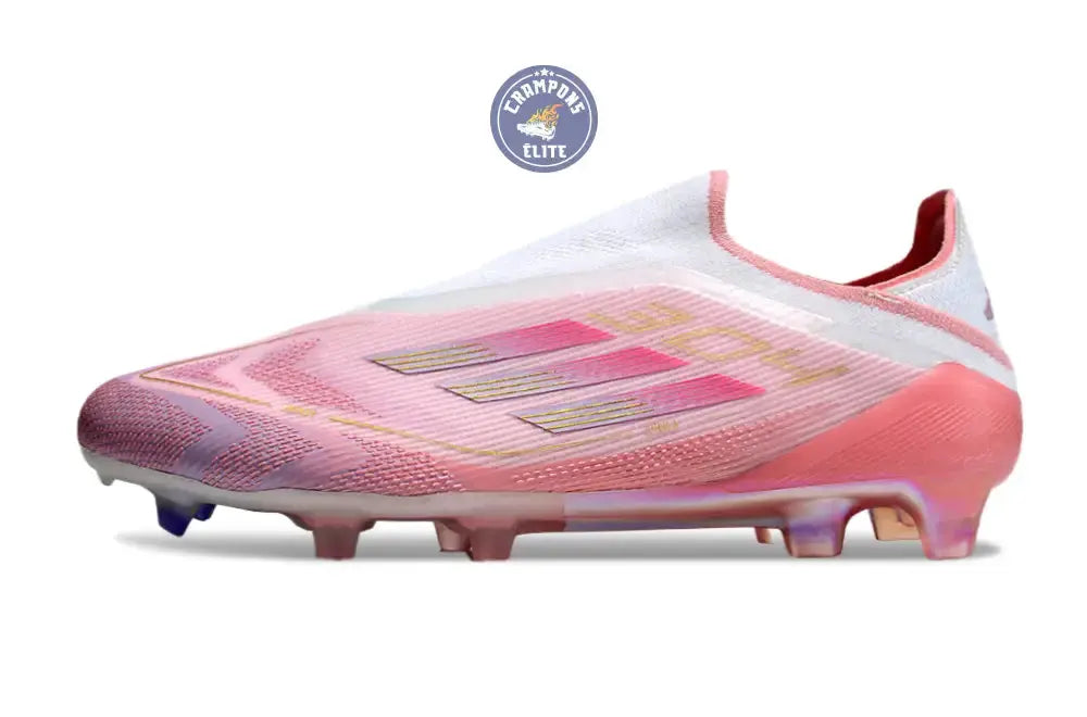 Image of F50 Lamine Yamal Laceless FG Rose/Blanc