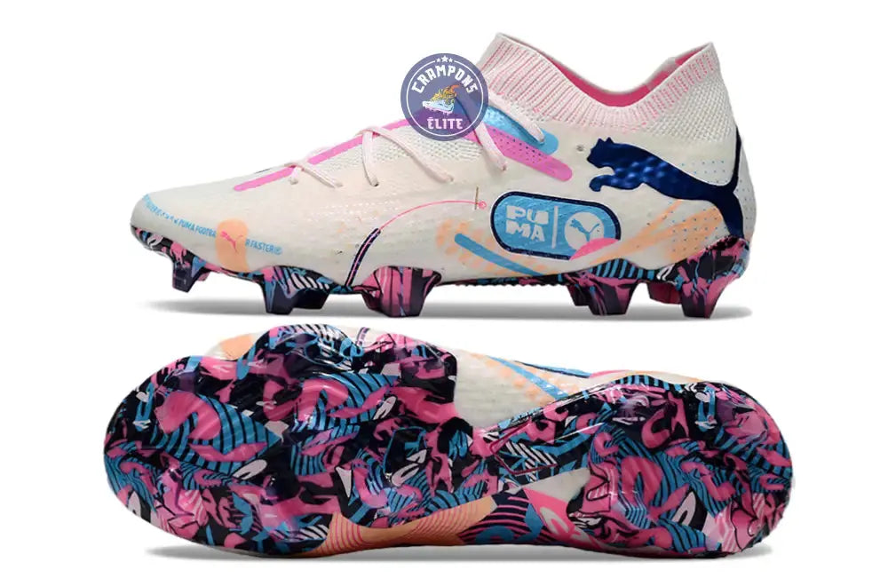 Image of Future 7 Match FG/AG Volume Up - Blanc/Bleu/Poison Pink/Fizzy Melon/Bleu