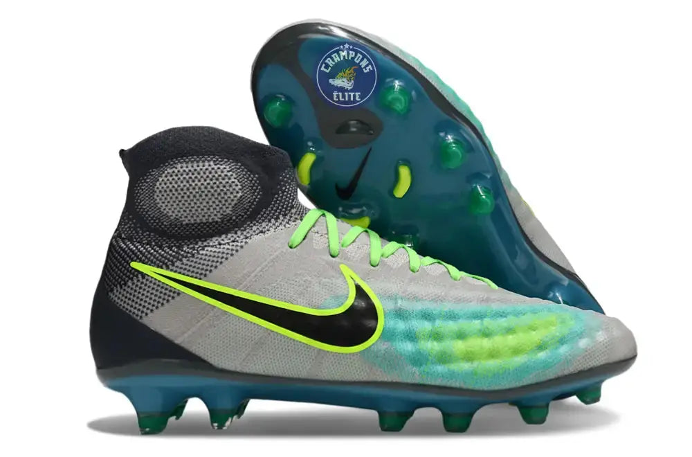 Image of Nike Magista Obra 2 FG Pack - Gris/Vert/Vert Turquoise
