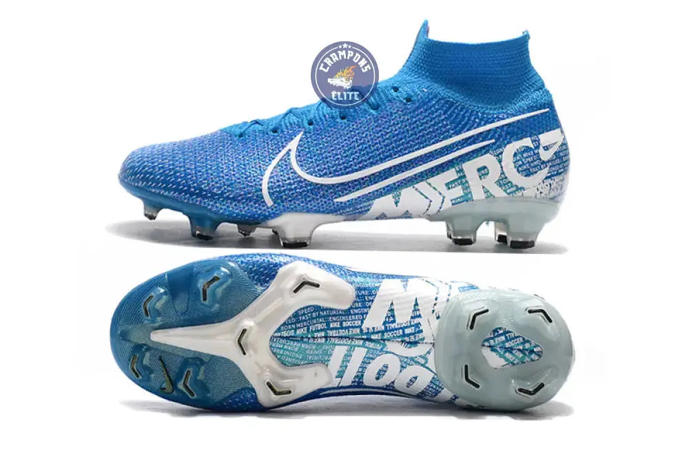 Image of Mercurial Superfly 7 Elite FG New Lights - Bleu/Blanc