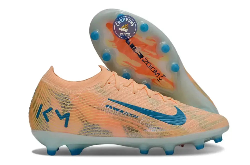 MERCURIAL VAPOR 16 ELITE AG Kylian Mbappe - Orange/Bleu turquoise