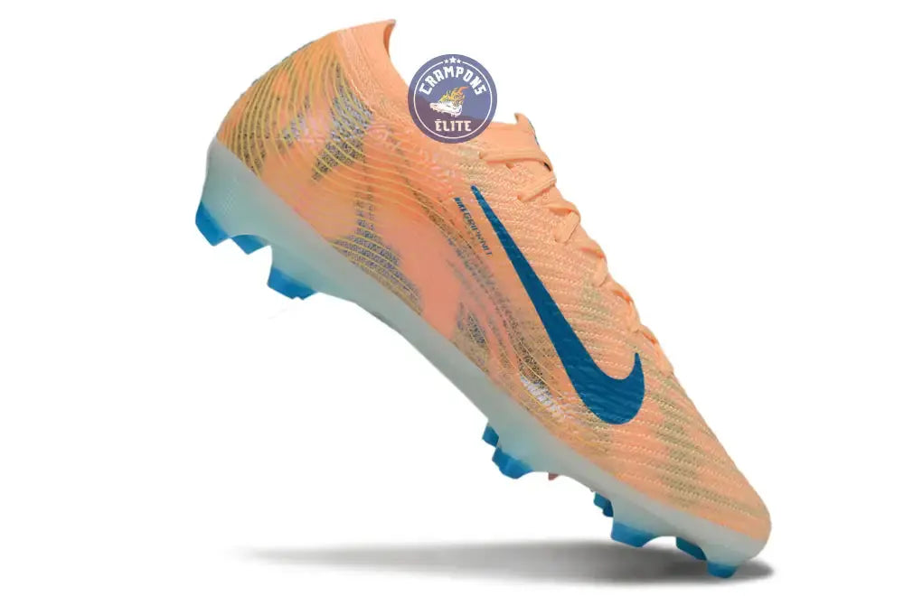 Image of MERCURIAL VAPOR 16 ELITE FG Kylian Mbappe - Orange/Bleu turquoise FG