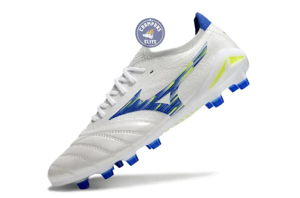 Morelia Neo 4 Elite FG/AG - Blanc/Bleu/Jaune