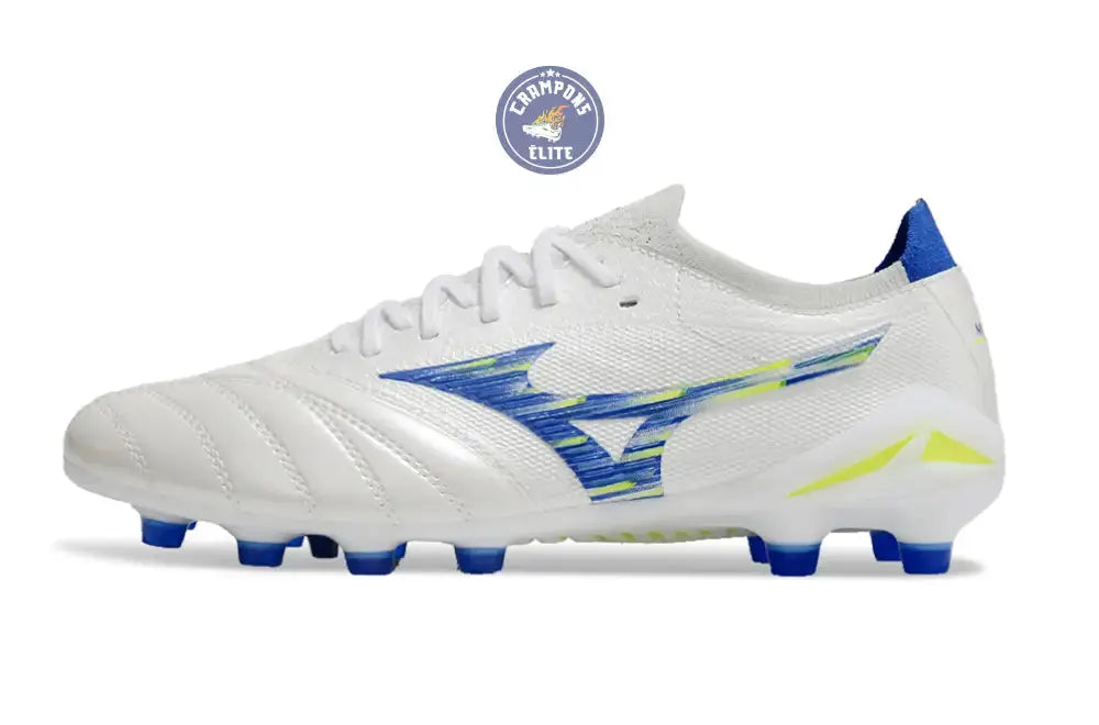 Image of Morelia Neo 4 Elite FG/AG - Blanc/Bleu/Jaune