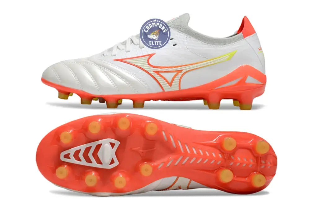 Image of Morelia Neo 4 Elite FG/AG - Blanche/Orange/Jaune