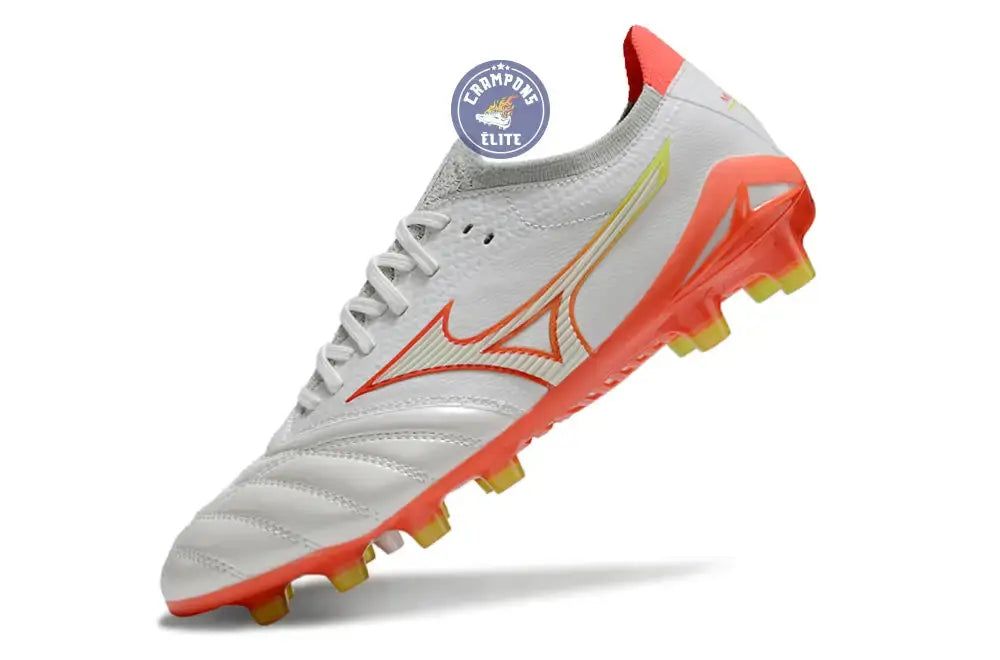 Morelia Neo 4 Elite FG/AG - Blanche/Orange/Jaune