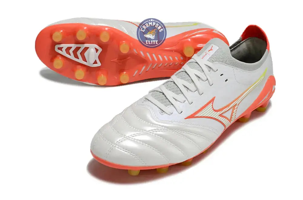 Image of Morelia Neo 4 Elite FG/AG - Blanche/Orange/Jaune