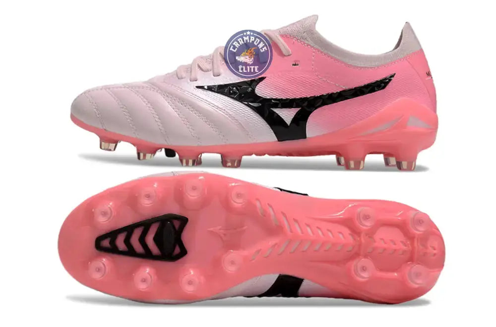 Morelia Neo 4 Elite FG/AG - Blanche/Rose/Noir