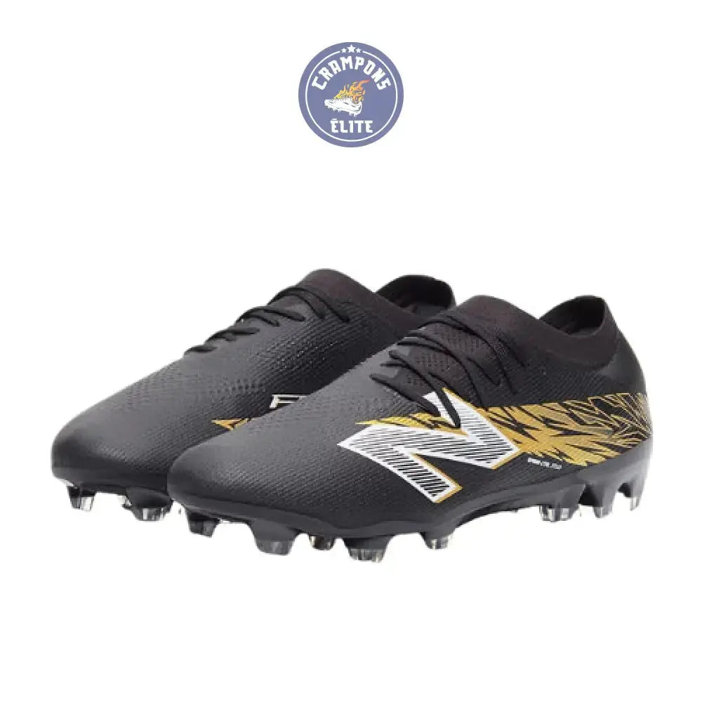 New Balance FURON ELITE V8 FG - Noir/Or Métallique/Blanc