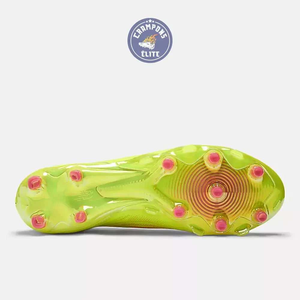 Image of NEW BALANCE TEKELA V5 ELITE LOW CUT FG FIRST EDITION - HI-LITE/NOIR/ROSE