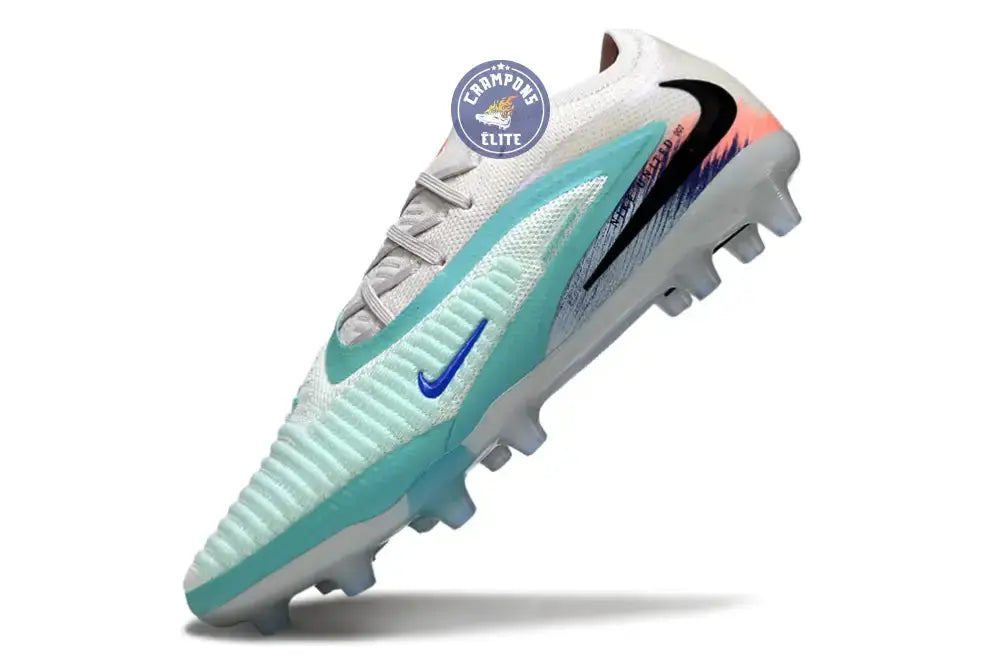 PHANTOM 6 ELITE AG LOW CUT UNITED PACK 002 AG -BLANC/TURQUOISE/VIOLET