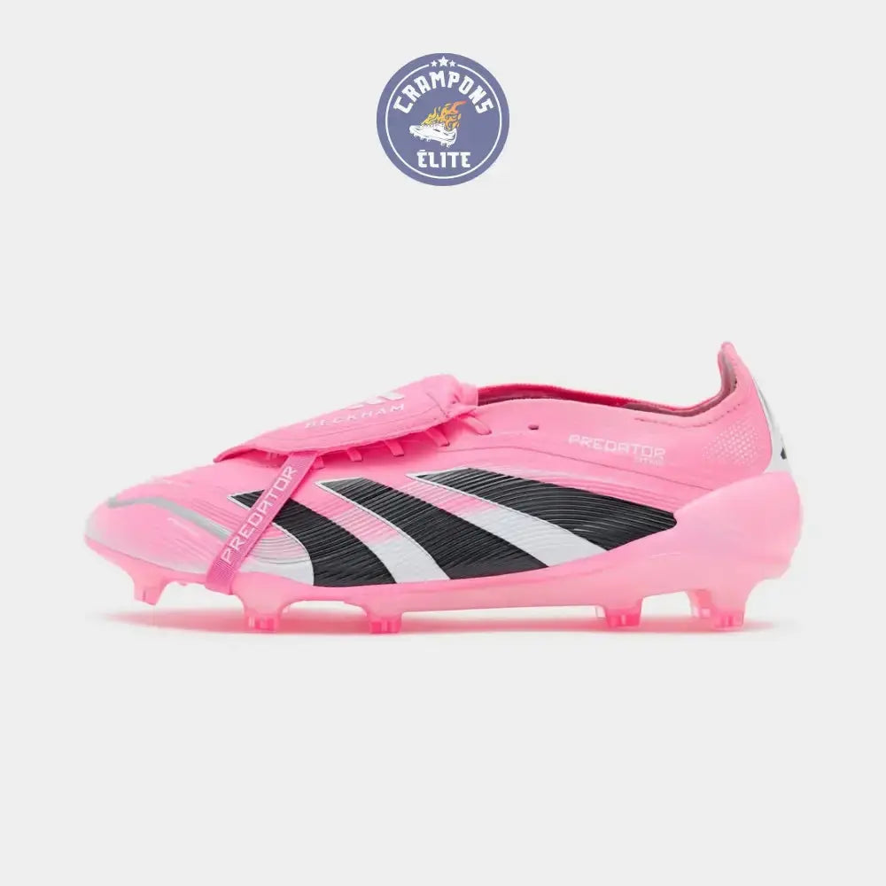Image of Predator 25 Elite Fold-over Tongue FG Beckham - Rose/Bleu/Noir/Argent